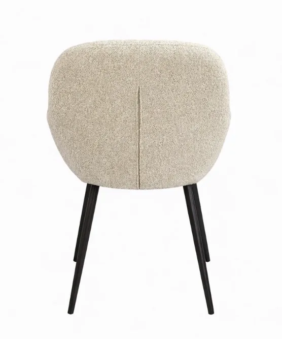 Luxe eetkamerstoelen in bouclé  Sand (2 stuks) — foto 4