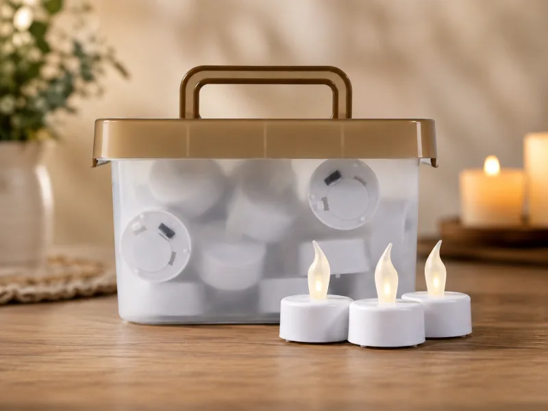 LED Theelichtjes – 24 Stuks – 3,8 x 5 cm – Sfeervolle LED Kaarsjes — foto 1