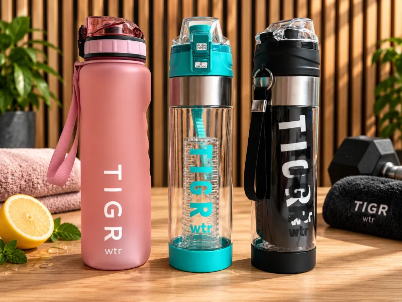 Drinkfles pakket Tigr 2x The Infuser + 1x Athlete 1 liter — foto 1