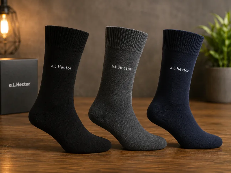 A.L. Hector  Sokken zwart 43-46 – 3-Pack – Comfortabel, Stijlvol & Duurzaam