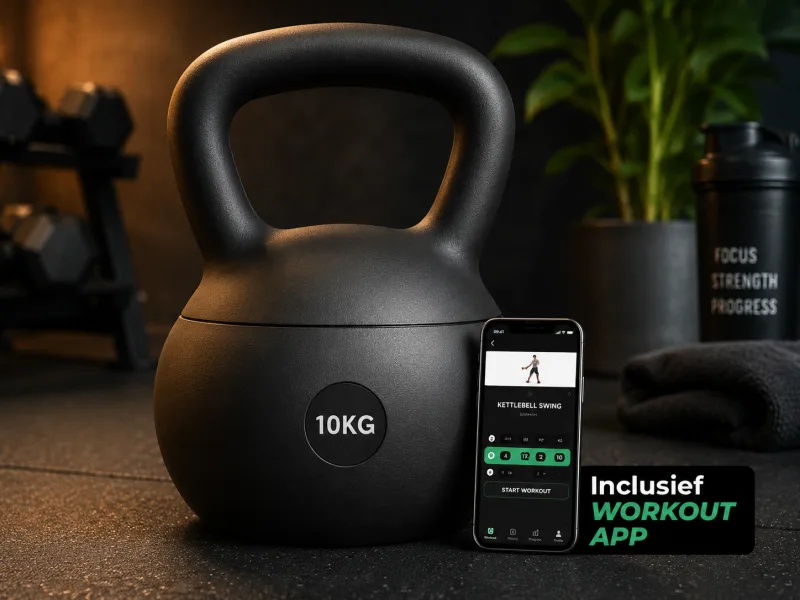 Kettlebel Antraciet 10 kg — foto 5
