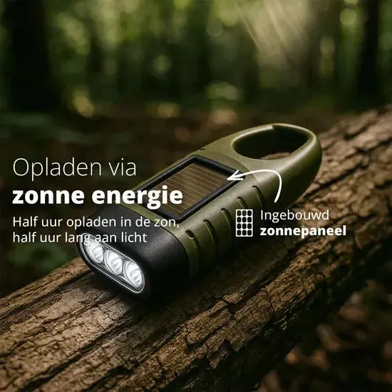 2 pack Solar Survival Flashlight - Zaklamp — foto 8