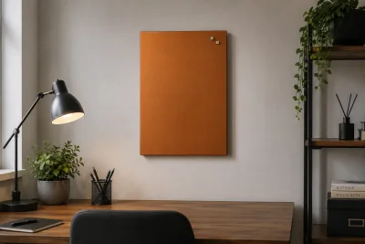 Glazen magneetbord Metalic koper