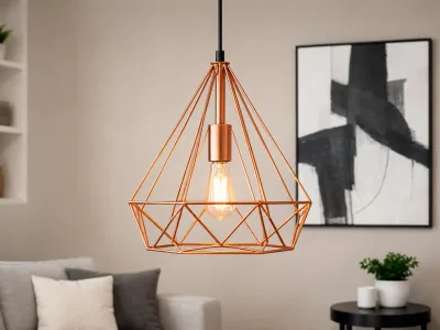 It's About RoMi Hanglamp Pittsburgh: Industriële Hanglamp Koper Ø20 cm