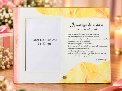 Verjaardag Fotolijst met Gedicht – Bijzonder Cadeau