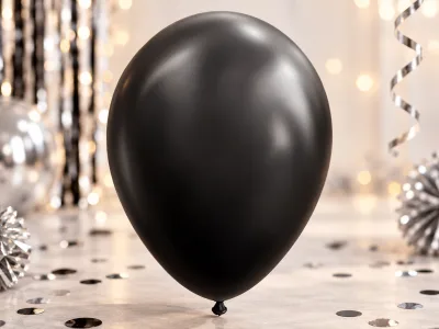 50 ballonnen zwart 12 inch.