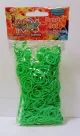 3 zakjes Loombandjes Loom Twister neon groen 3 x 600 bandjes inclusief haakjes en tool - miniatuur 3