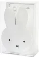 2x Nijntje wandhaak 18cm wit - miniatuur 2