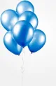 25 blauwe metallic ballonnen. - miniatuur 3