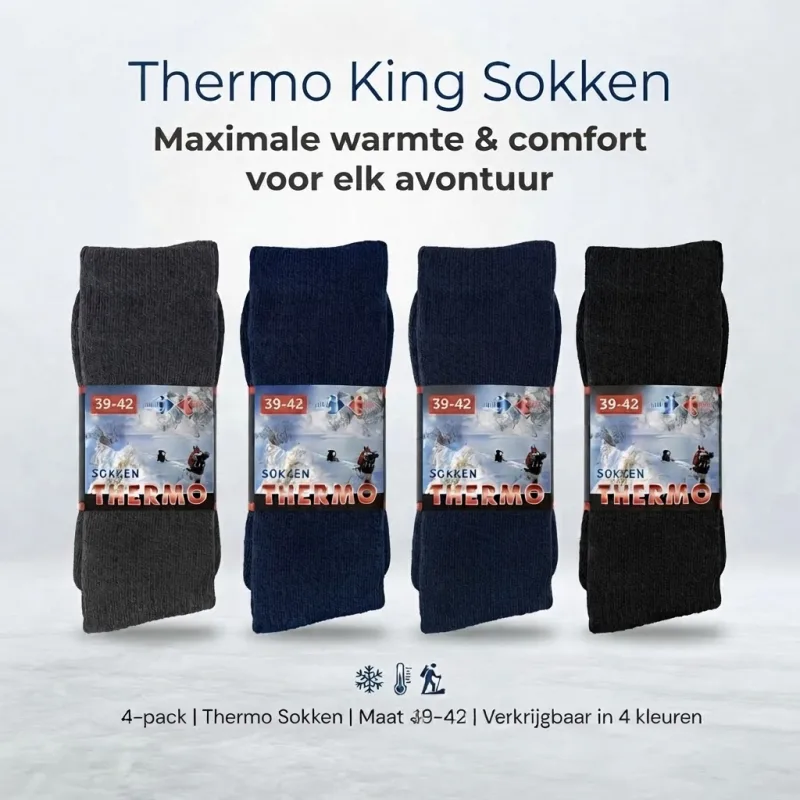 4 paar THERMO KING thermo sokken Thermo king maat 39-42 - foto 2