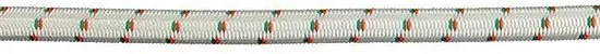 Elastiekkoord - 10mtr - 6mm - wit met rood groen - bundel - elastisch koord - UV bestendig - foto 2