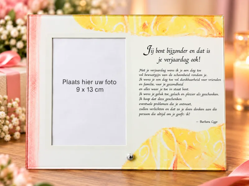 Verjaardag Fotolijst met Gedicht – Bijzonder Cadeau - foto 1