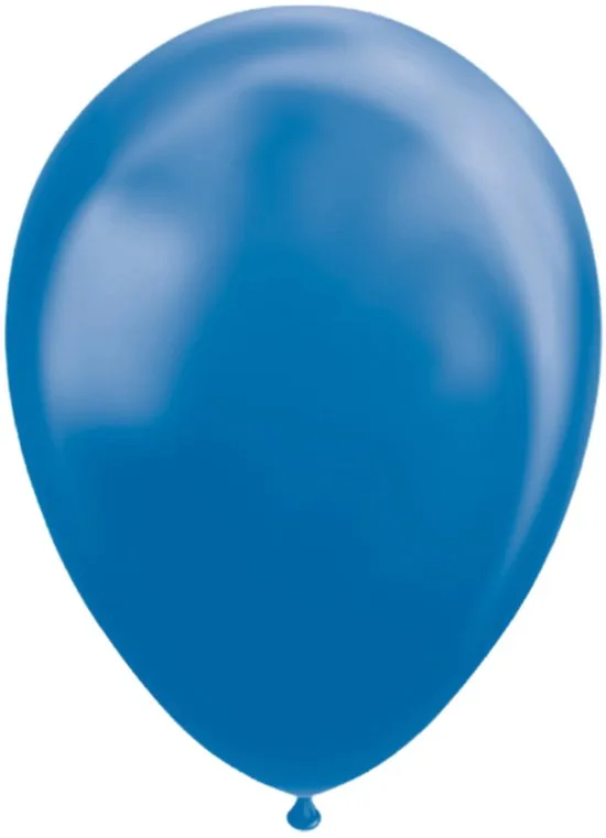 25 blauwe metallic ballonnen. - foto 2