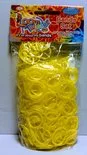 3 setsLoombandjes Loom Twister Neon geel 3 x 600 bandjes inclusief haakjes en tool - foto 2