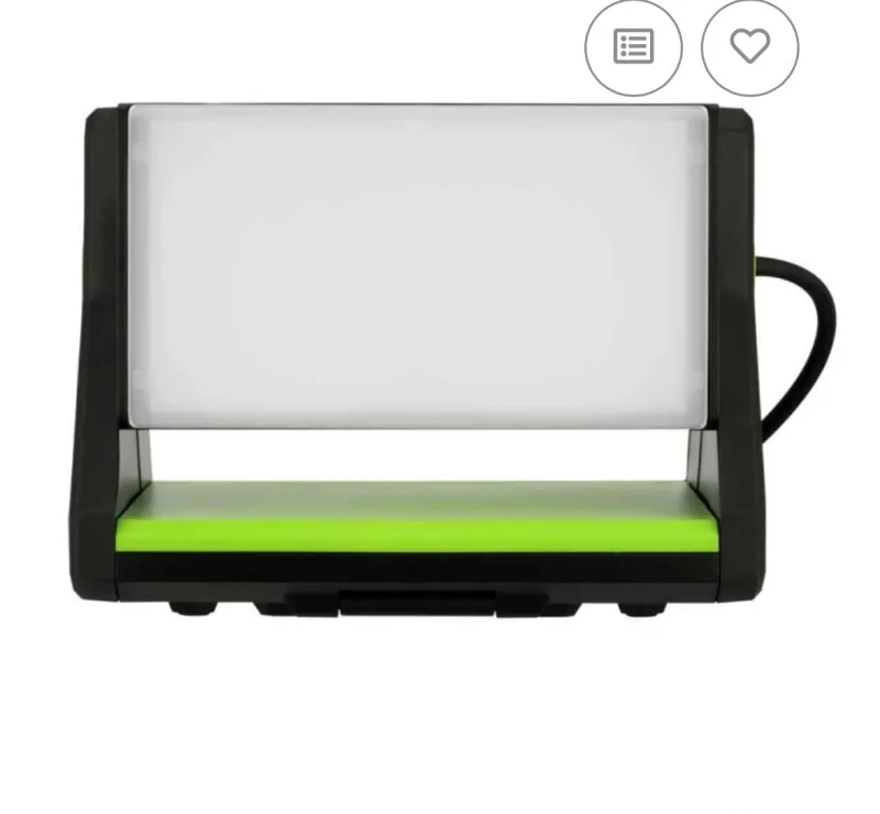 Werklamp LEd – 20W – 1600 Lumen – 5500K – IP44 – 5m Kabel – Zwart/Groen REV Ritter Y Light met gratis klem! - foto 5