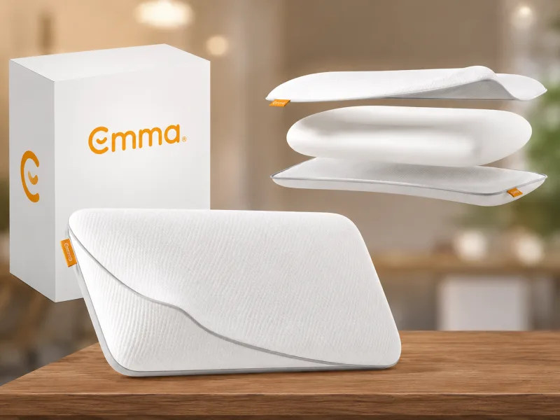 Emma Visco Foam kussen 70×40×13 cm: Ergonomisch