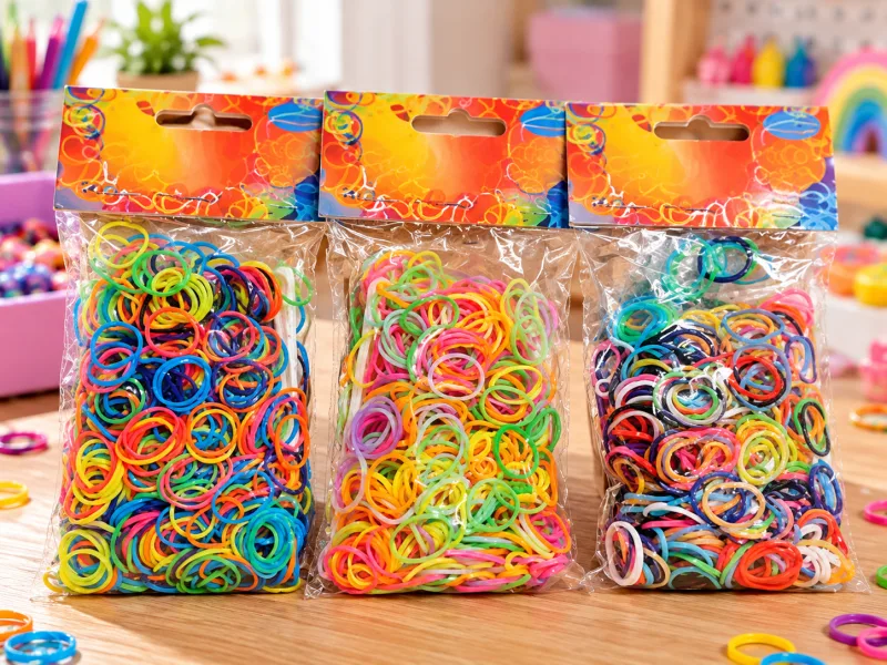3 zakjes Loombandjes Loom Twister Neon Mix 3 x 600 bandjes inclusief haakjes en tools - foto 1