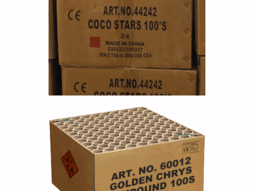 Rubro - Golden chrys 1.2" 100's + Coco stars 100's